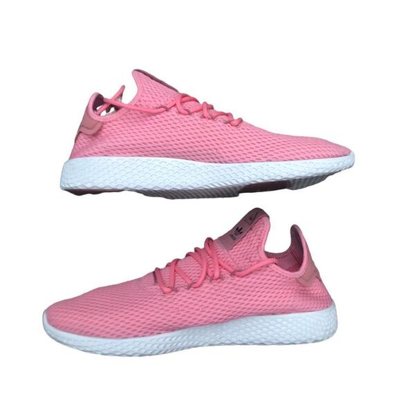 Rare 2017 Adidas X Pharrell Hu Tennis Shoes Tactile Rose Size 11 Pink - Picture 8 of 14